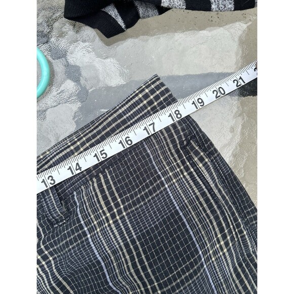 VTG Tommy Bahama Men’s 36” Plaid Shorts Linen Silk Blend Paradise Nation Y2K - Picture 6 of 7